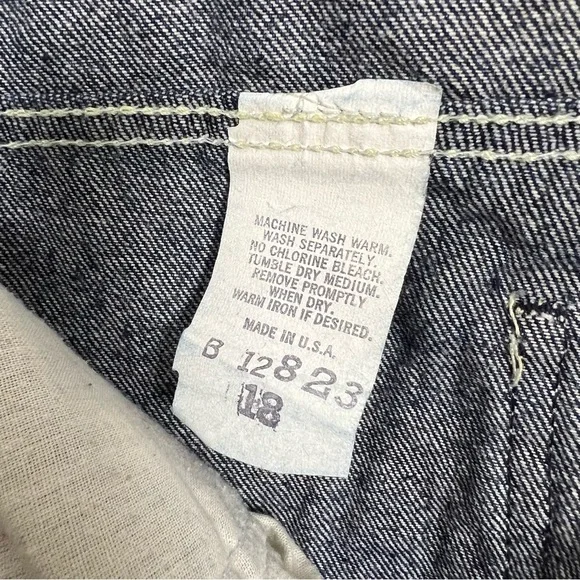 Vintage Collections 80s High Rise Straight Leg Blue Jeans Size 31 - Picture 5 of 5